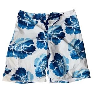 Crazy Shirts Blue and White Swim Shorts